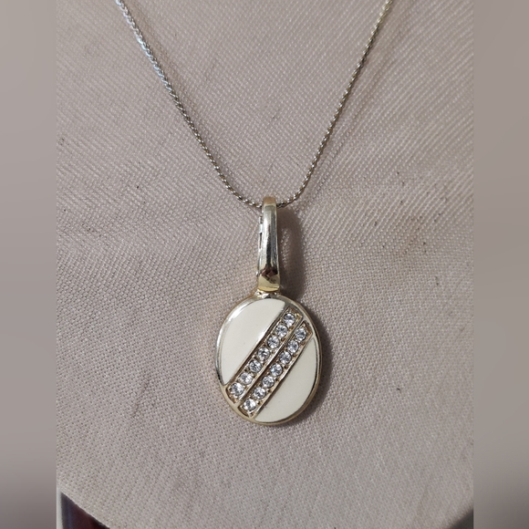 Vintage Authentic Swarovski S.A.L Pendant/ Pearls Enhancer Necklace - Picture 7 of 12